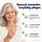 PureEars Anwendung und Pflege mit Person – Anleitung beachten