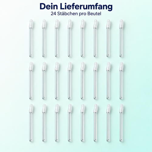Lieferumfang: 24 PureEars Stäbchen pro Beutel